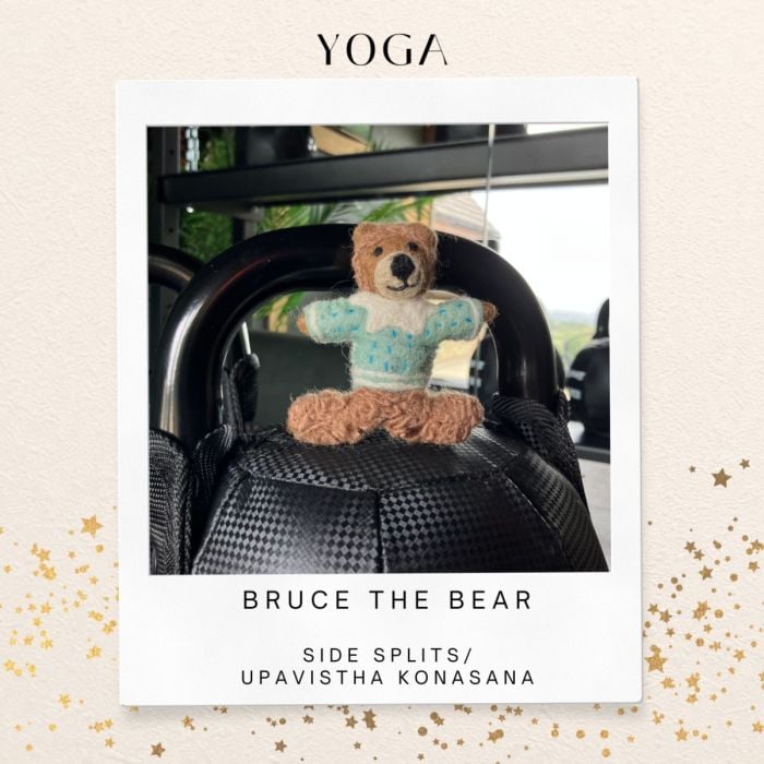 Felt So Good Handmade Felt Bruce The Bear Hanging Decoration