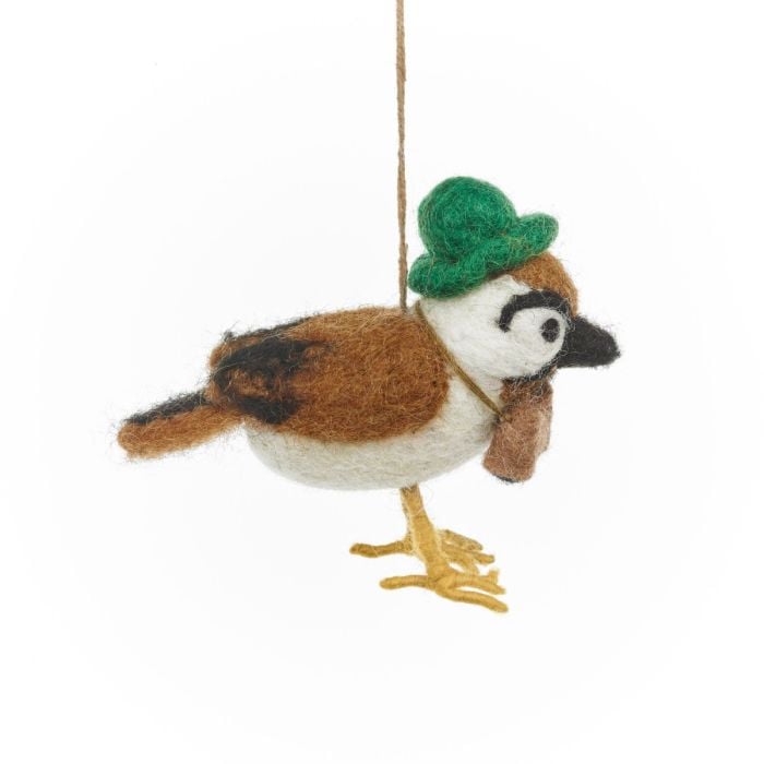 Felt So Good Handmade Felt Byron Bird Watcher Hanging Decoration