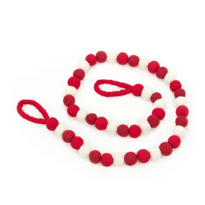 felt so good Handmade Felt Christmas Bubble Garland Hanging Home Decoration