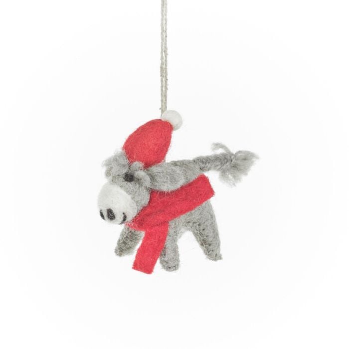Felt So Good Handmade Felt Christmas Cuties (Set Of 3) Hanging Decorations