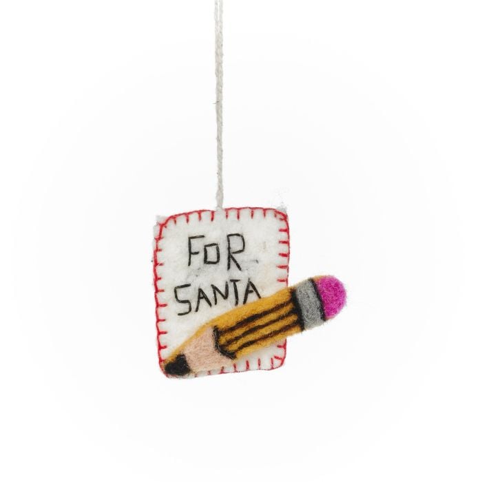 Felt So Good Handmade Felt Christmas Eve Essentials (Set Of 4) Hanging Christmas Decorations