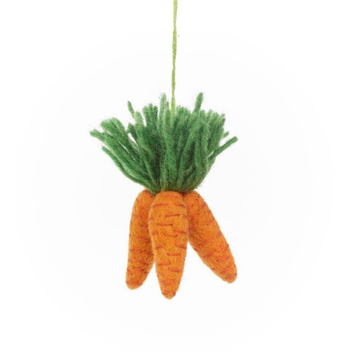 Felt So Good Handmade Felt Christmas Eve Essentials (Set Of 4) Hanging Christmas Decorations