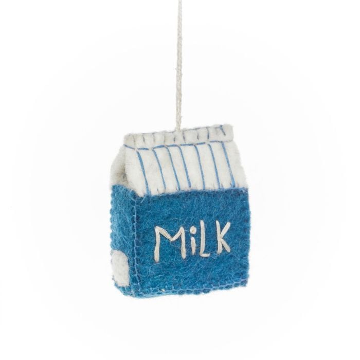 Felt So Good Handmade Felt Christmas Eve Essentials (Set Of 4) Hanging Christmas Decorations