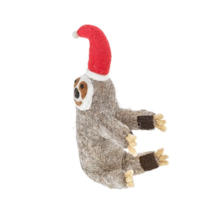 Felt So Good Handmade Felt Christmas Sloth Tree Topper Decoration