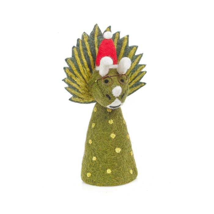 felt so good Handmade Felt Christmas Triceratops Topper