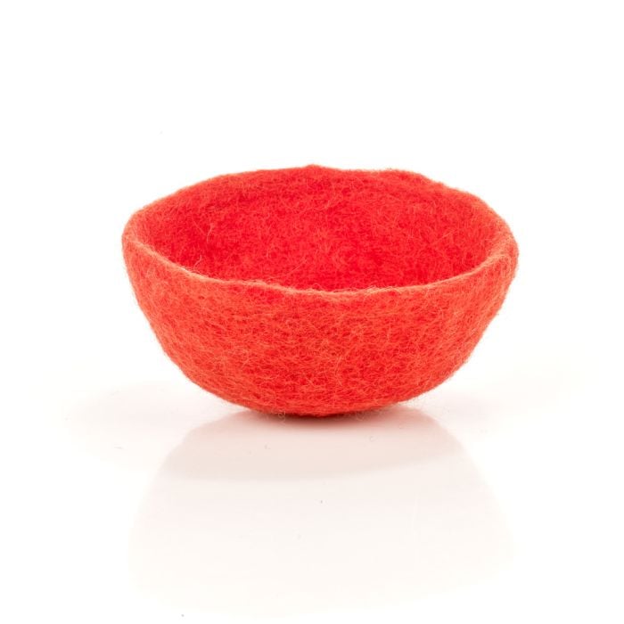 Felt So Good Handmade Felt Colourful Trinket Dish Home Decoration