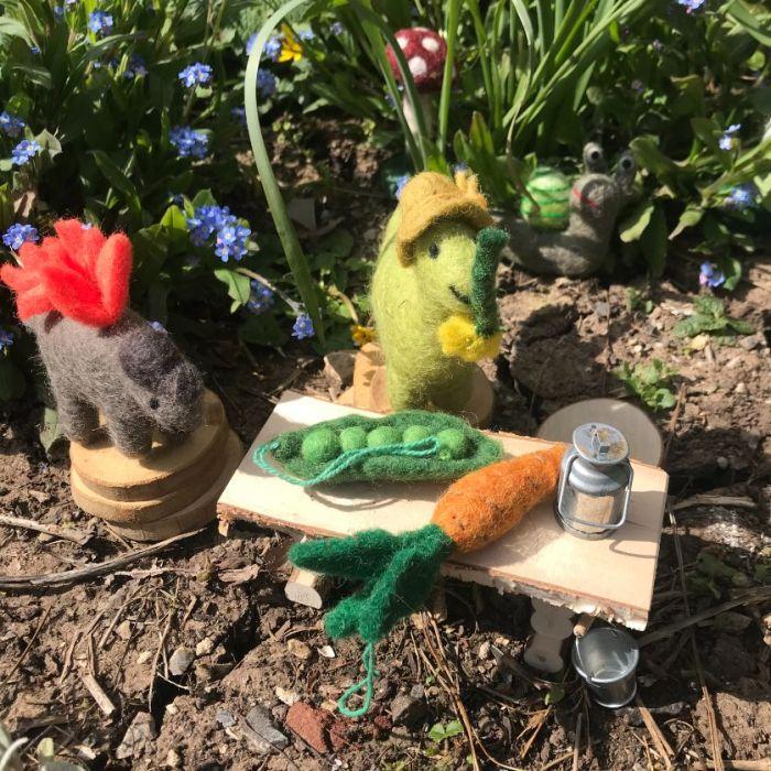 Felt So Good Handmade Felt Daphne Dinosaur Hanging Easter Decoration