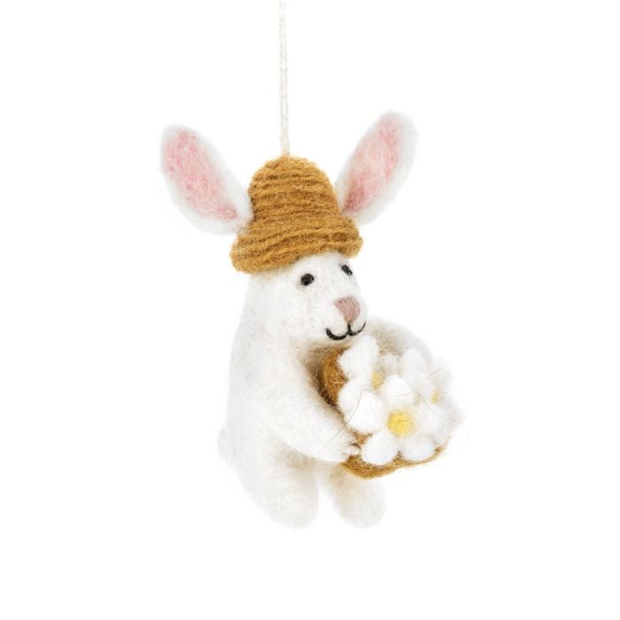 felt so good Handmade Felt Darcy Bunny Hanging Decoration