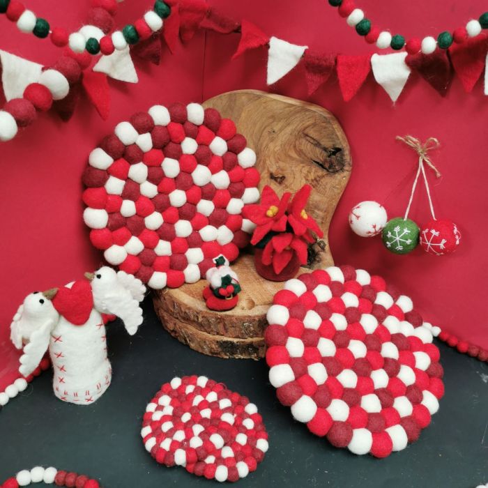 Felt So Good Handmade Felt Delightful Dove Christmas Tree Topper Decoration