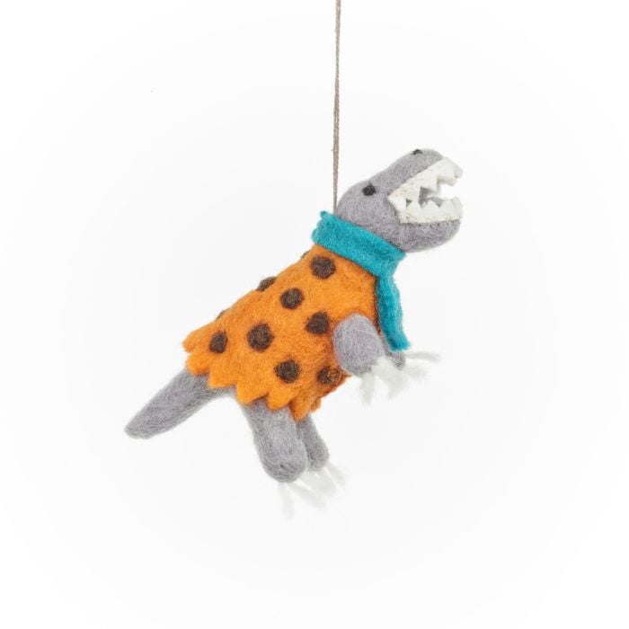 Felt So Good Handmade Felt DINO-mite Dinosaur Hanging Decoration