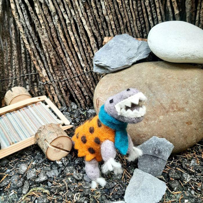 Felt So Good Handmade Felt DINO-mite Dinosaur Hanging Decoration