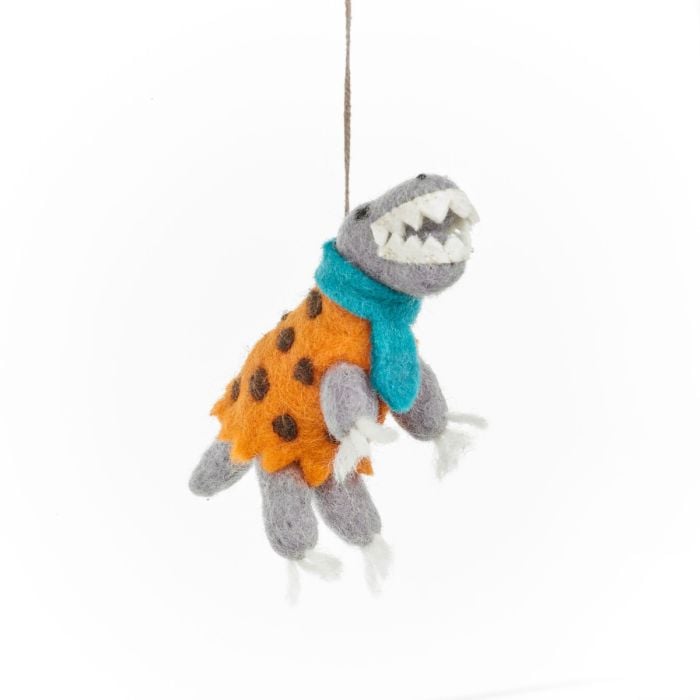 felt so good Handmade Felt DINO-mite Dinosaur Hanging Decoration