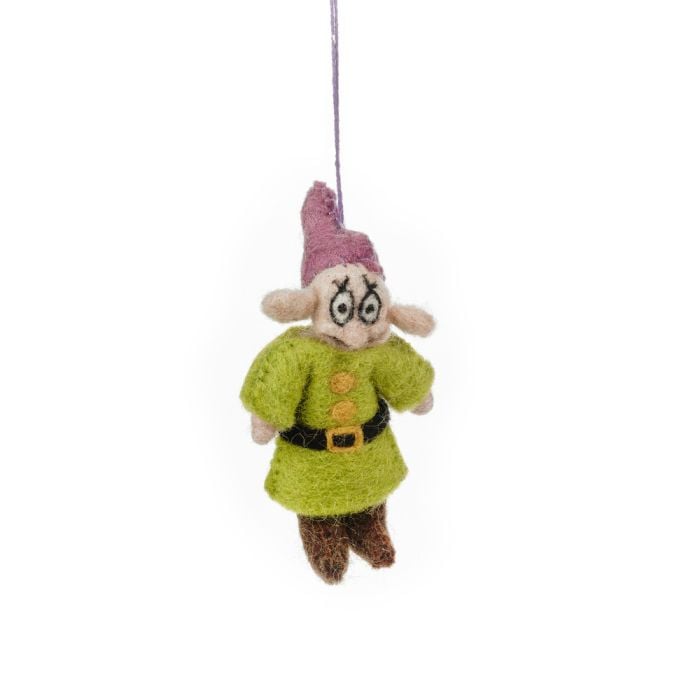 Felt So Good Handmade Felt Dopey The Dwarf Hanging Fairytale Decoration