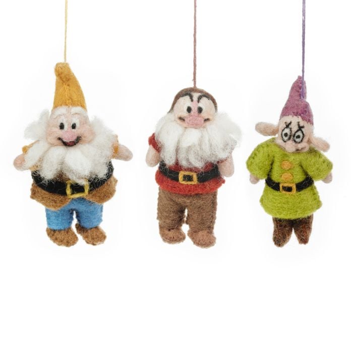 Felt So Good Handmade Felt Dopey The Dwarf Hanging Fairytale Decoration