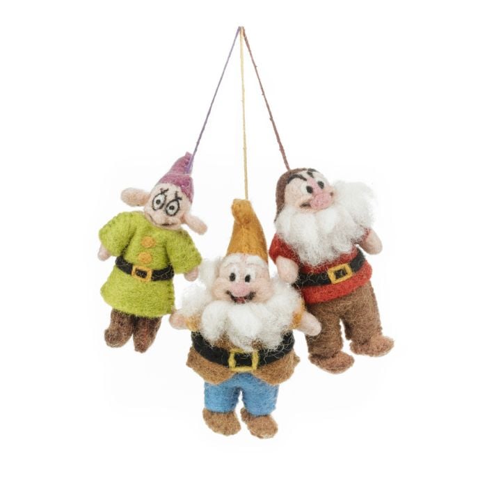 Felt So Good Handmade Felt Dopey The Dwarf Hanging Fairytale Decoration