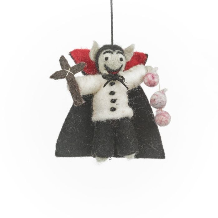 felt so good Handmade Felt Dracula the Vampire Hanging Halloween Decoration