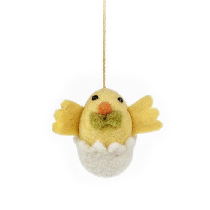 Felt So Good Handmade Felt Easter Besties (Set Of 3) Hanging Lamb Bunny Chick Decoration Set