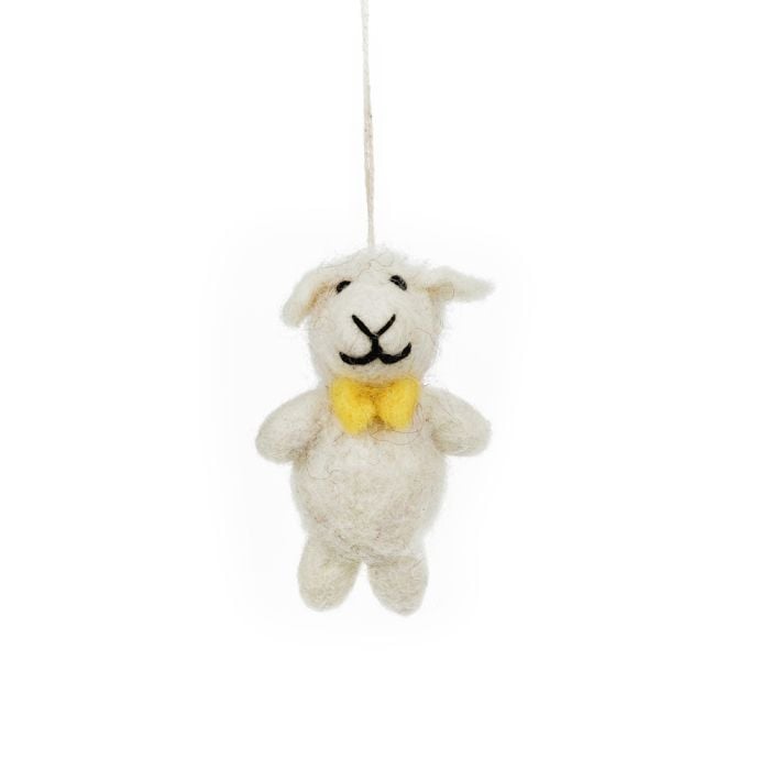 Felt So Good Handmade Felt Easter Besties (Set Of 3) Hanging Lamb Bunny Chick Decoration Set