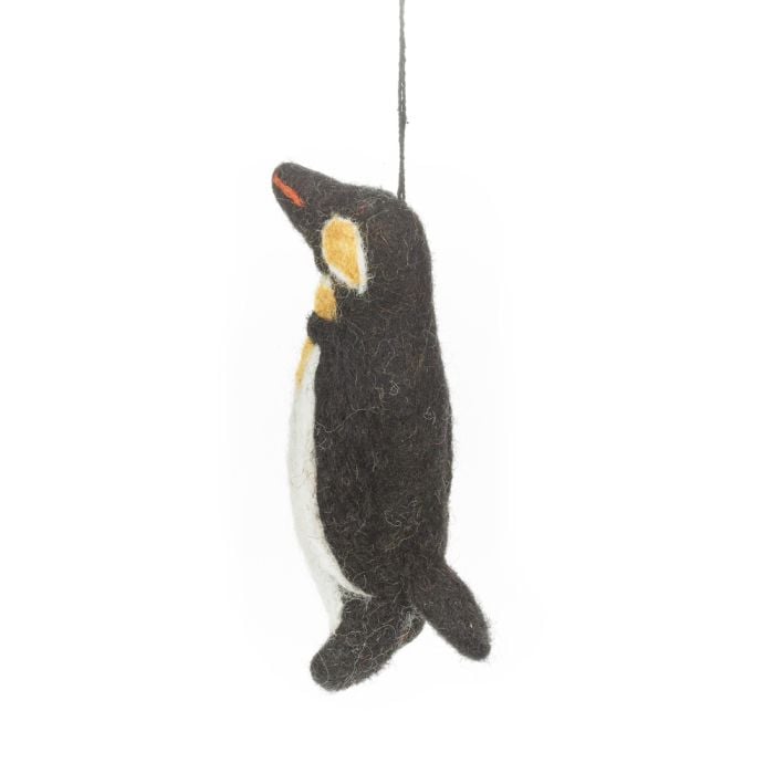 Felt So Good Handmade Felt Eddie The Emperor Penguin Hanging Arctic Decoration