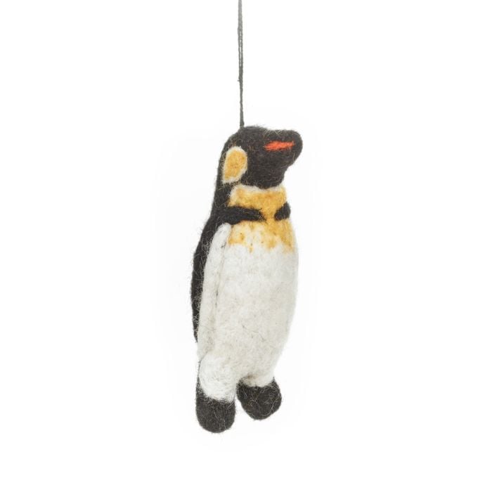 felt so good Handmade Felt Eddie the Emperor Penguin Hanging Arctic Decoration