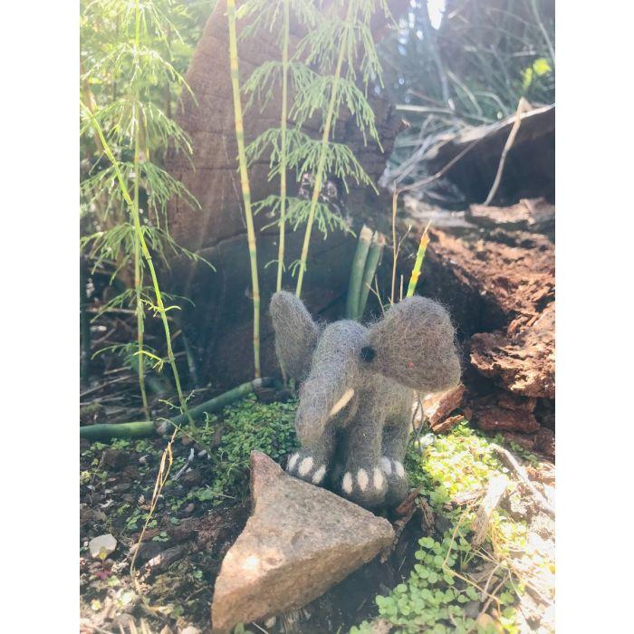 Felt So Good Handmade Felt Edna The Elephant Hanging Biodegradable Decoration