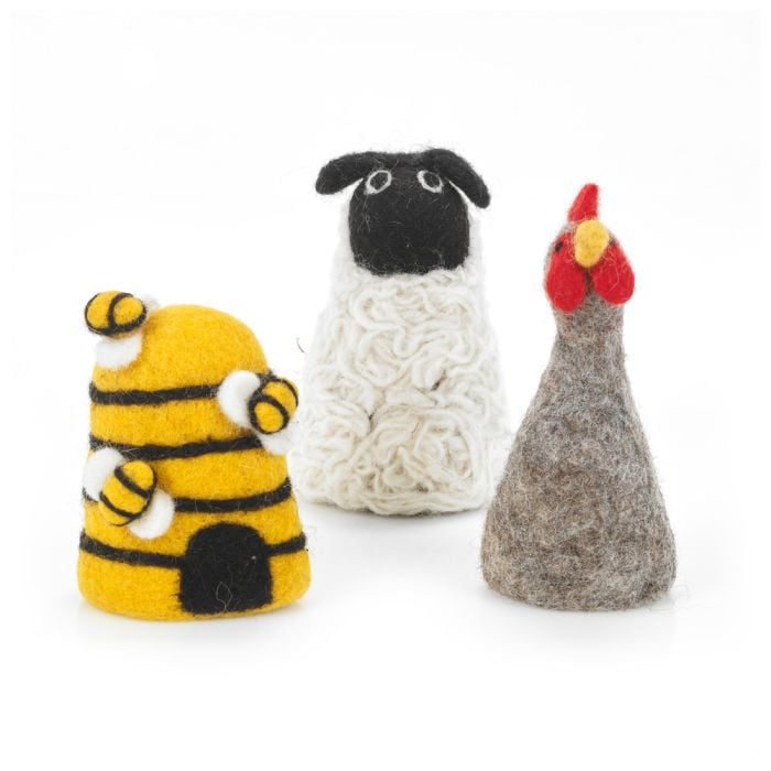 felt so good Handmade Felt Egg Farmyard Friends Biodegradable Egg Cosy