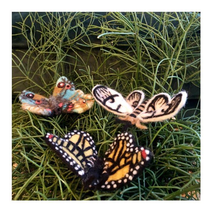 Felt So Good Handmade Felt Emperor Butterfly Hanging Biodegradable Decoration