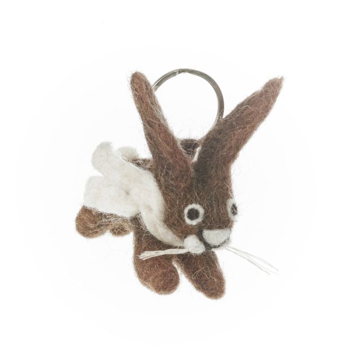 felt so good Handmade Felt Fair trade Herbie Hare Keyring
