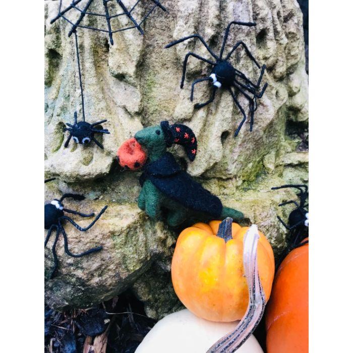 Felt So Good Handmade Felt Fair Trade Spooky Spiderweb Hanging Halloween Decoration