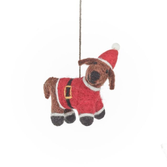 Felt So Good Handmade Felt Festive Favourites (Set Of 3) Hanging Decorations