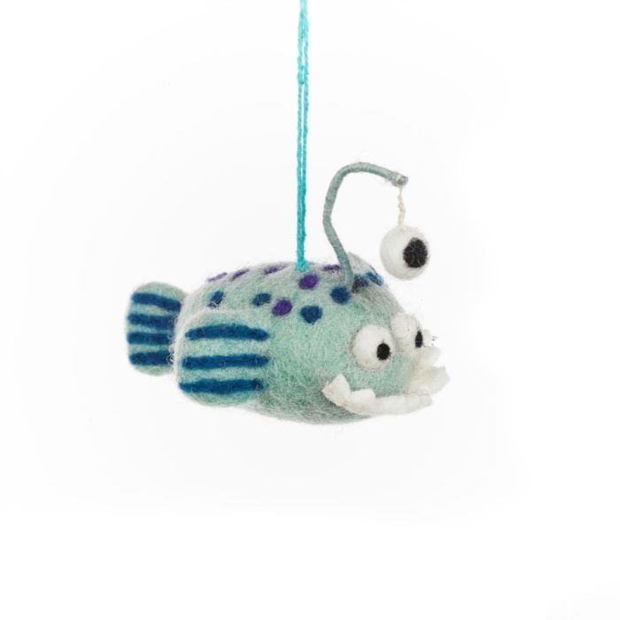 felt so good Handmade Felt Finnigan the Fish Hanging Decoration