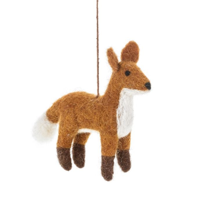 felt so good Handmade Felt Fiona the Fox Hanging Decoration
