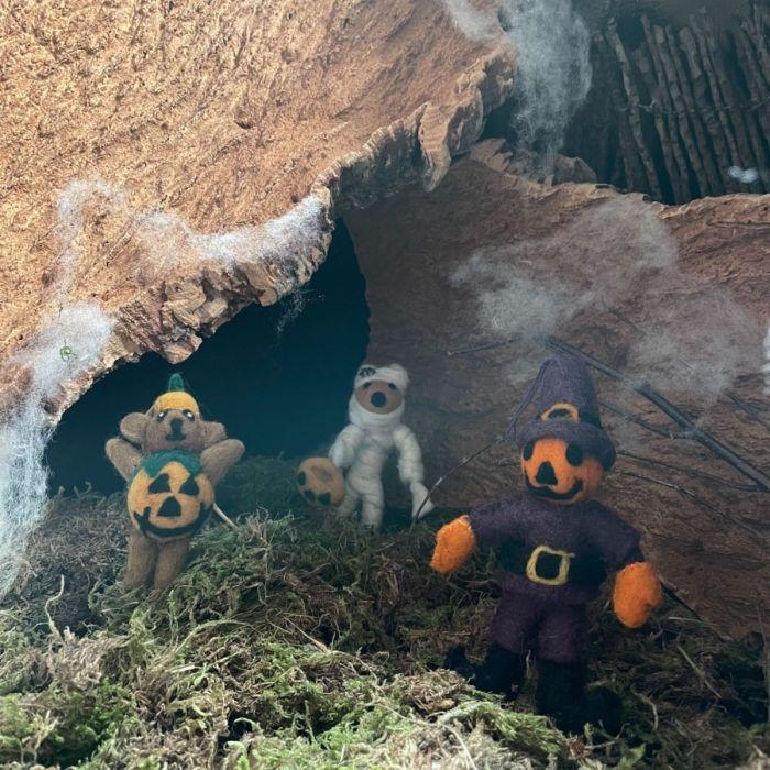 Felt So Good Handmade Felt Foxy Mummy Hanging Halloween Decoration