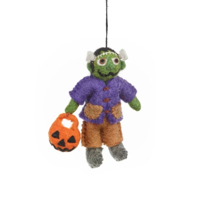 felt so good Handmade Felt Frankenstein Hanging Halloween Decoration