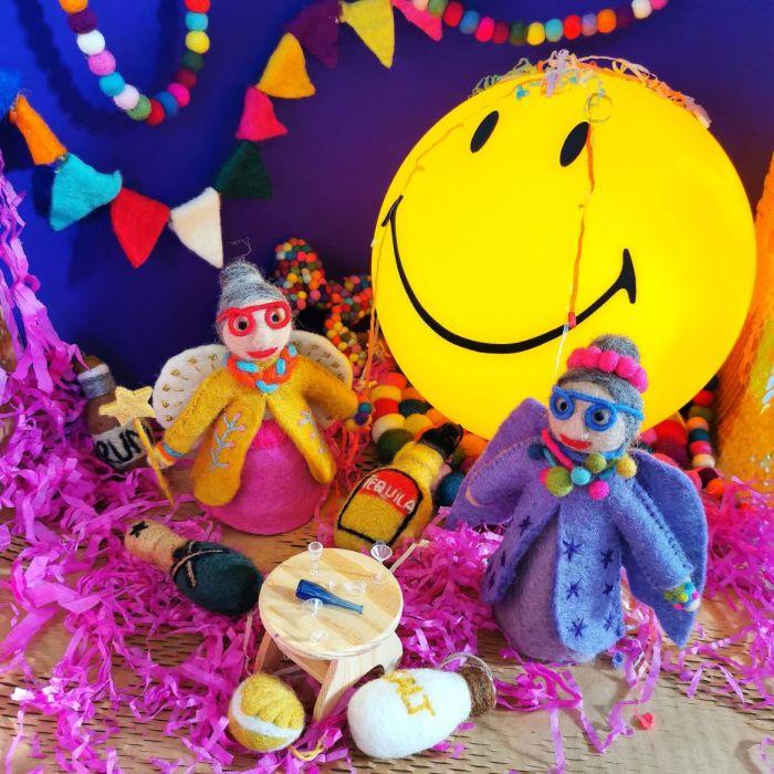 Felt So Good Handmade Felt Funky Fairy Godmother Christmas Tree Topper