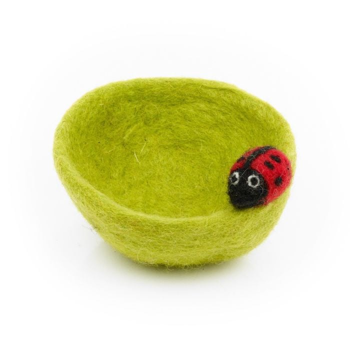 Felt So Good Handmade Felt Garden Bugs Trinket Dish Home Decoration
