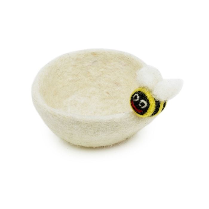 Felt So Good Handmade Felt Garden Bugs Trinket Dish Home Decoration