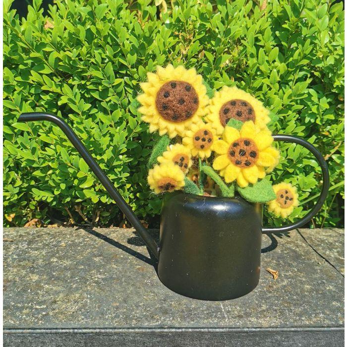Felt So Good Handmade Felt Garden Sunflower Standing Home Decoration