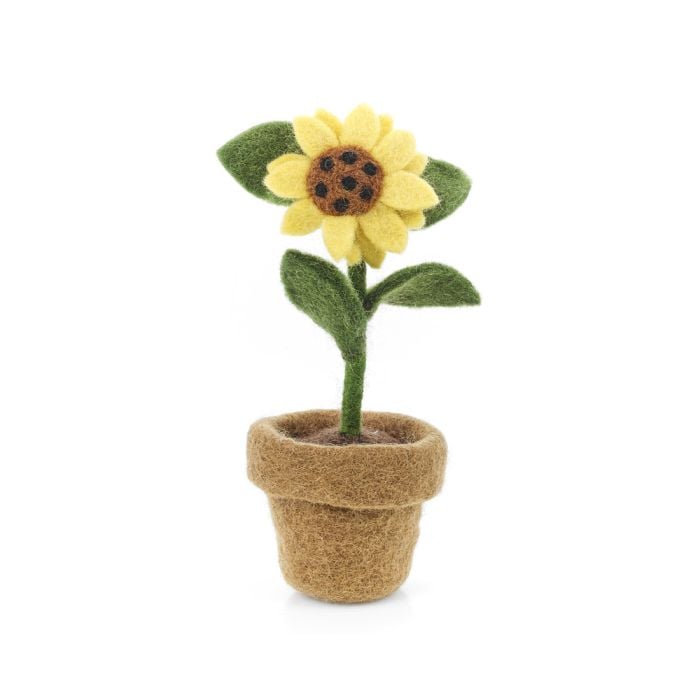 felt so good Handmade Felt Garden Sunflower Standing Home Decoration