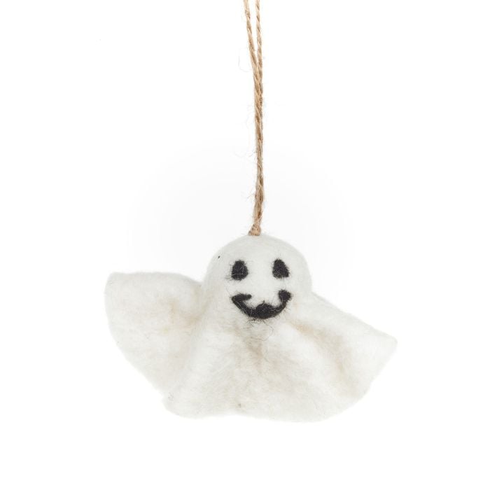 Felt So Good Handmade Felt Ghastly Ghosts (Set Of 3) Hanging Halloween Decorations