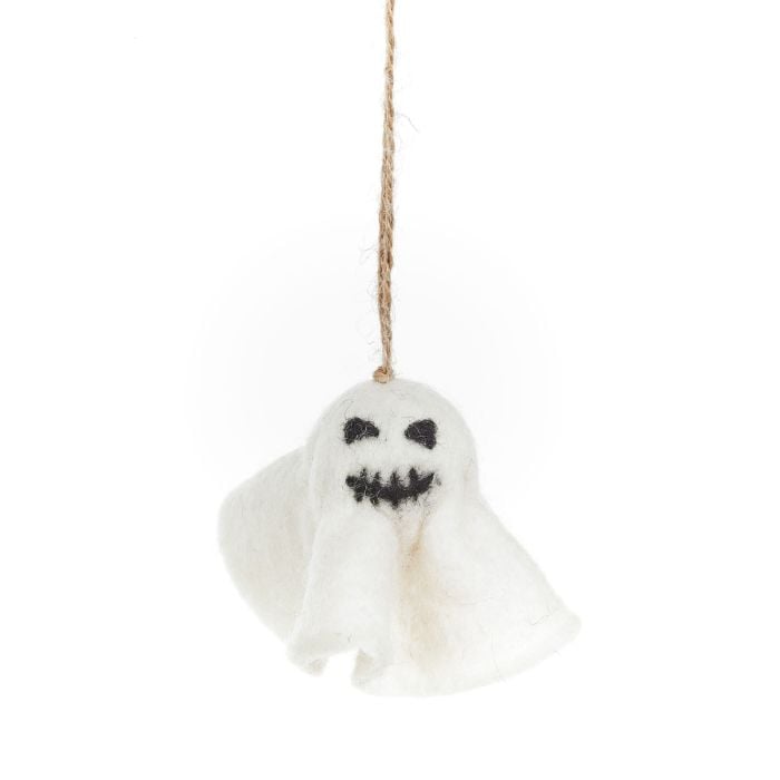 Felt So Good Handmade Felt Ghastly Ghosts (Set Of 3) Hanging Halloween Decorations