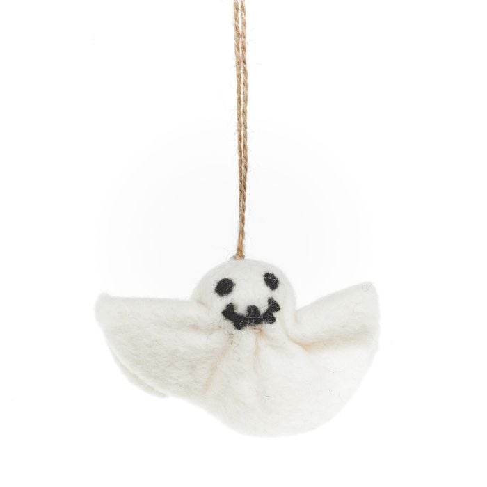 Felt So Good Handmade Felt Ghastly Ghosts (Set Of 3) Hanging Halloween Decorations