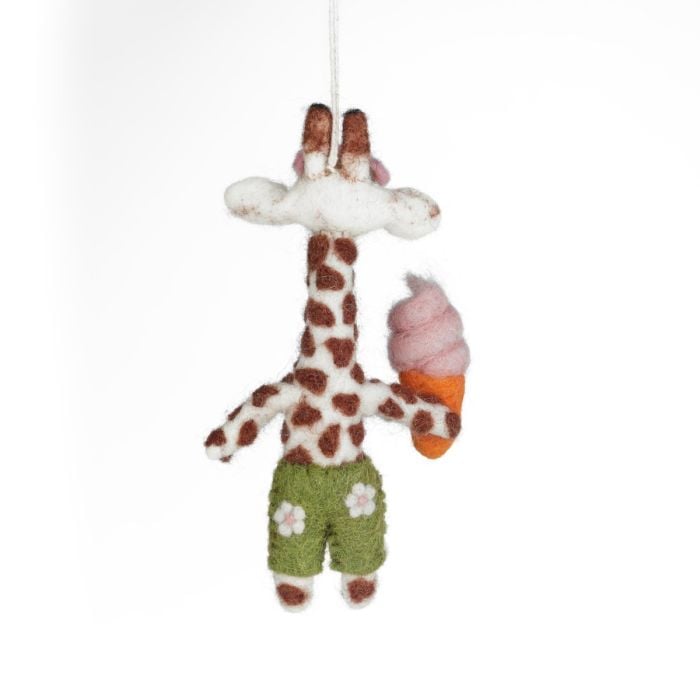 Felt So Good Handmade Felt Ginny The Giraffe Safari Hanging Decoration