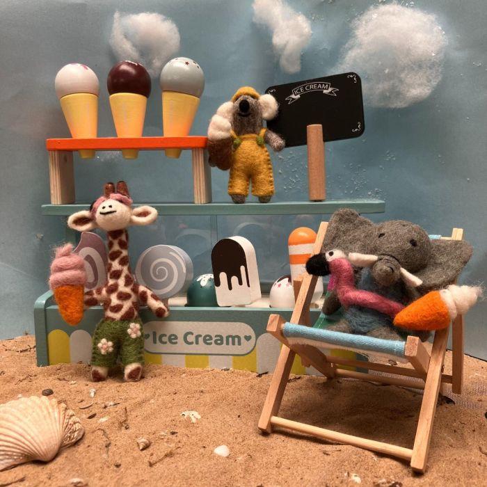 Felt So Good Handmade Felt Ginny The Giraffe Safari Hanging Decoration