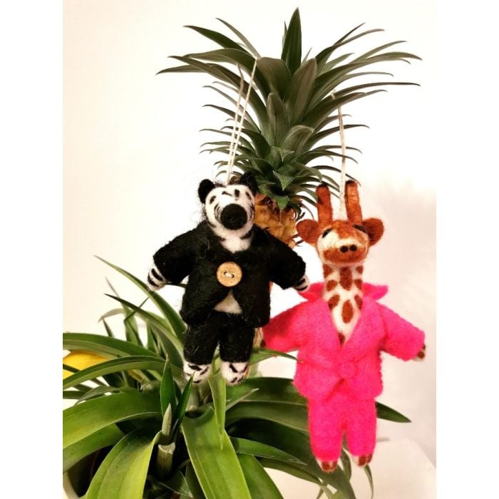 Felt So Good Handmade Felt Gregory Giraffe Hanging Decoration