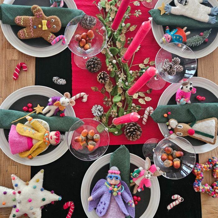 Felt So Good Handmade Felt Groovy Gingerbread Man Christmas Tree Topper