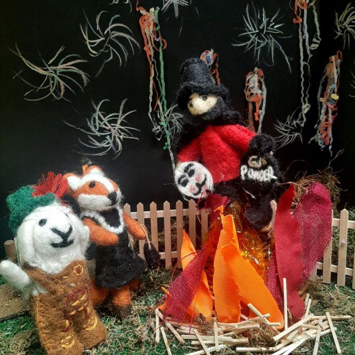 Felt So Good Handmade Felt Guy Fawkes Hanging Decoration