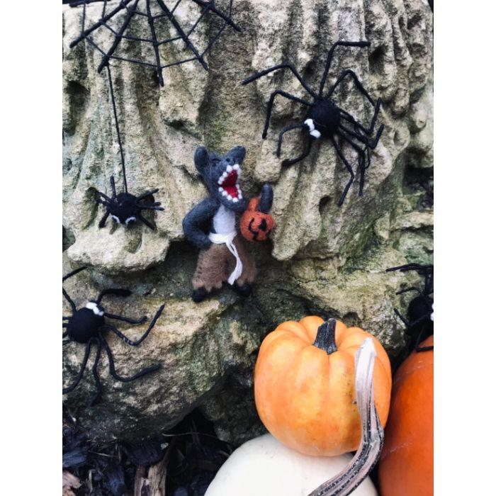 Felt So Good Handmade Felt Halloween Werewolf Hanging Decoration