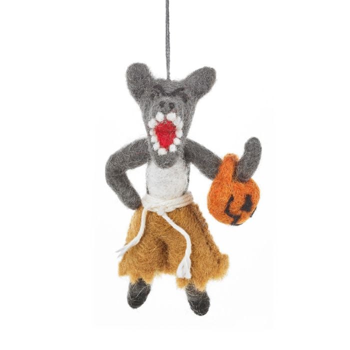 felt so good Handmade Felt Halloween Werewolf Hanging Decoration