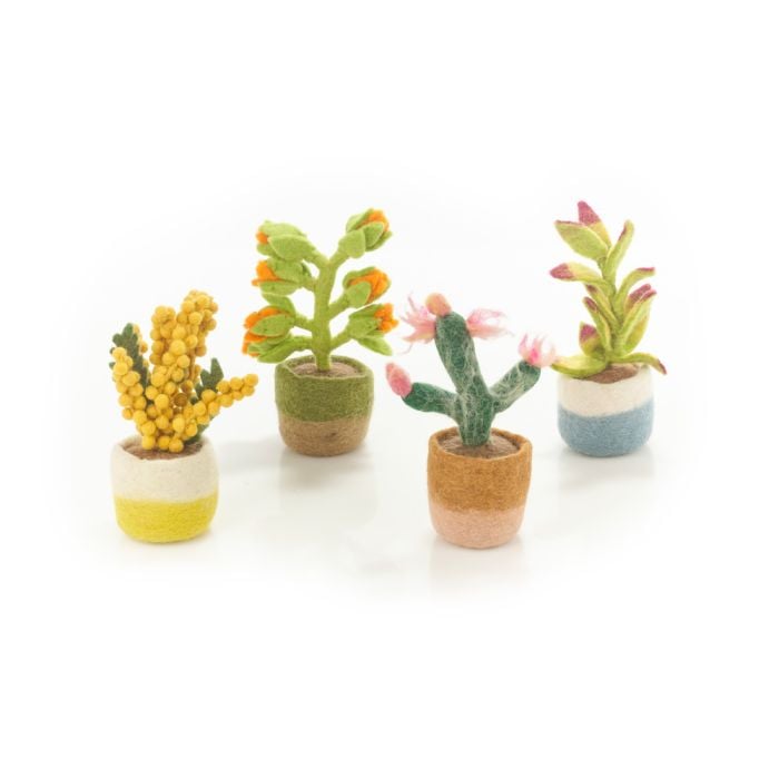 felt so good Handmade Felt Happy Houseplants Artificial Plant Cactus Decoration